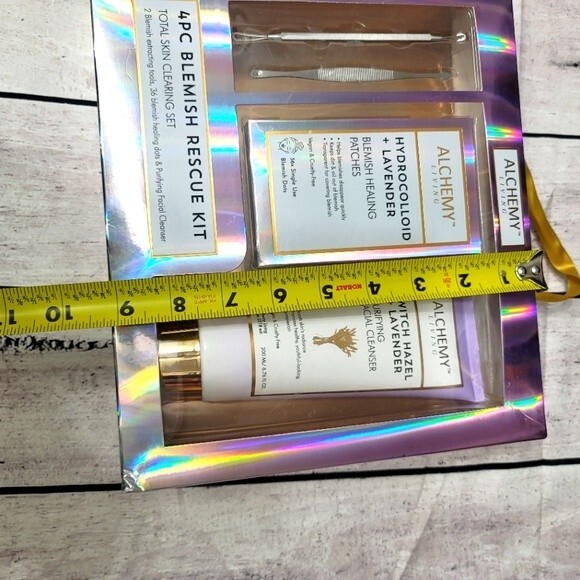 Alchemy 4 pc Blemish Rescue Kit Lavender Healing Patches & Witch Hazel  Cleanser - Picture 9 of 9